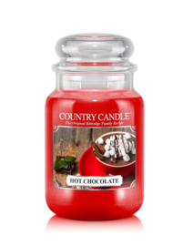 Hot Chocolade  Country Candle Large Jar 150 Branduren