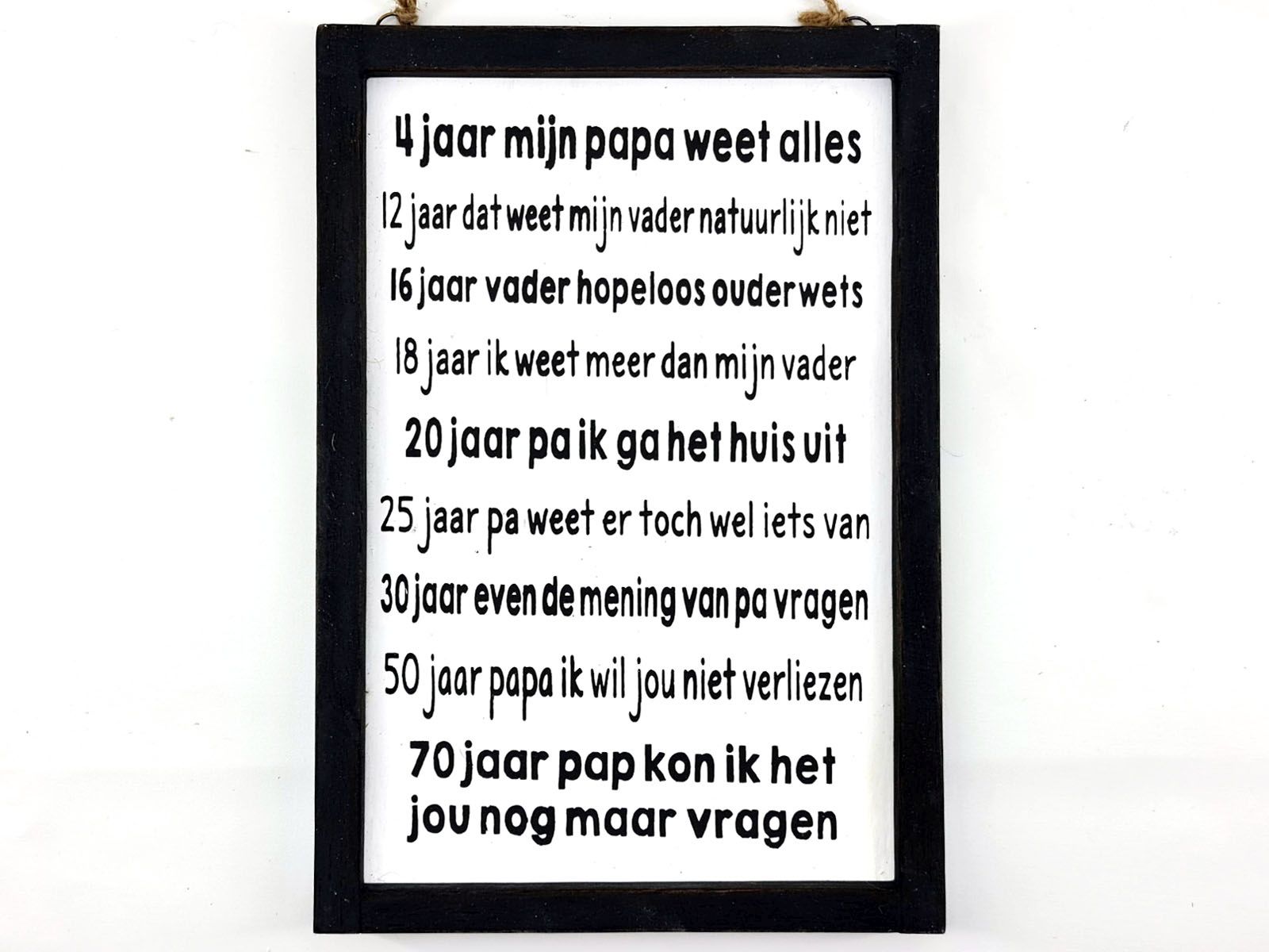 Tekstbord ‘Mijn papa weet alles… – een ode aan vaderschap