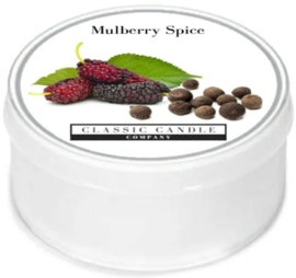 Mulberry Spice  Classic Candle MiniLight XL Geurtheelicht  met deksel