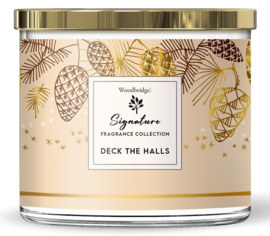 Deck The Halls Woodbridge Signature geurkaars in glas 3 lonten