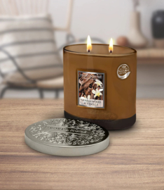 Sandalwood & Vanilla  geurkaars Heart & Home® Ovaal 220 gram