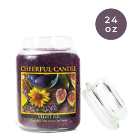 Velvet Fig geurkaars Cheerful Candle 2 lonten 680 gram