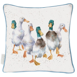 Wrendale Designs Kussen 'Quakers' (Eend) 60x60 cm