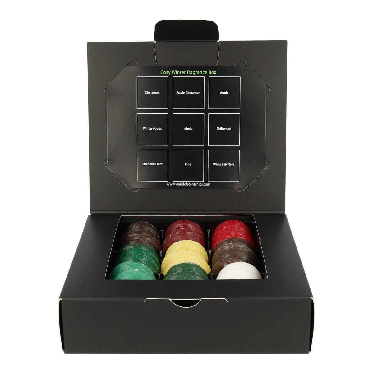 Scentchips® Cozy Winter cadeauset – 36 geurige waxchips in winterse geuren