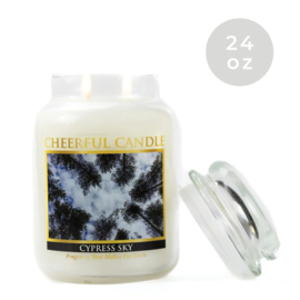 Cypres Sky geurkaars  Cheerful  2 lonten 680 gram