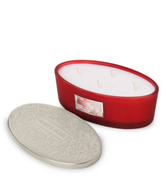 Frosted Apple geurkaars Heart & Home Ovaal 4 lonten