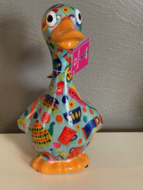 Pomme Pidou  Spaarpot  Medium Gans "Gaston" blauw