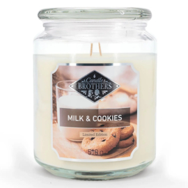 Milk & Cookies Candle Brothers  geurkaars  510 gram Limited Edition