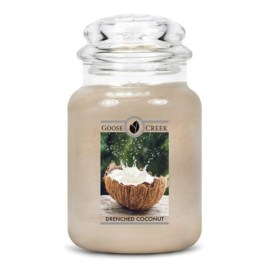 Drenched Coconut Goose Creek Candle® large 150 Branduren