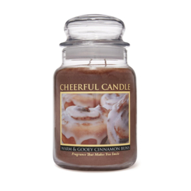 Warm & Gooey Cinnamon Buns Cheerful geurkaars 680 g – 2 lonten
