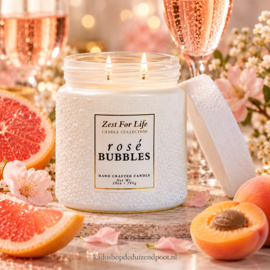Rosé Bubbles geurkaars – Zest For Life Cheerful Candle 2 lonten 794 gram