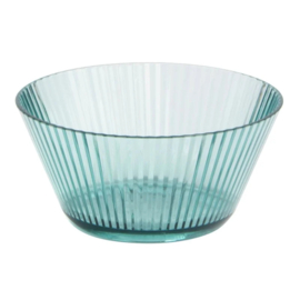 Gusta schaaltjes blauw set van 2 – kunststof schaaltjes Ø14 cm voor buiten