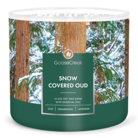 Snow Covered Oud  Goose Creek Candle Soy Blend 3 Wick Geurkaars
