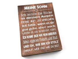 Textblock 25x18cm Meine Sohn