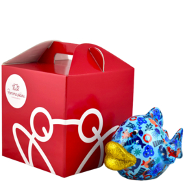 Pomme Pidou  - Spaarpot - Medium - Fish Kelly Blauw