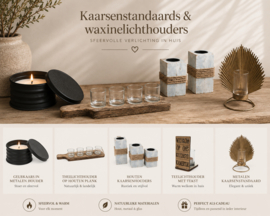 Kaarsenstandaards & waxinelichthouders – sfeervolle verlichting in huis