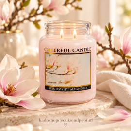 Windswept Magnolia Cheerful geurkaars 680 g – 2 lonten