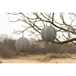 Solar lantaarn Indy taupe zwart – 20 x 20 x 22 cm  Jens Living