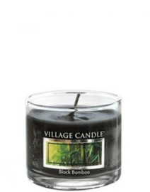 Black Bamboo Village Candle  Mini Glass Votive