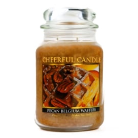 Pecan Belgium Waffles geurkaars Cheerful Candle 2 lonten 680 gram