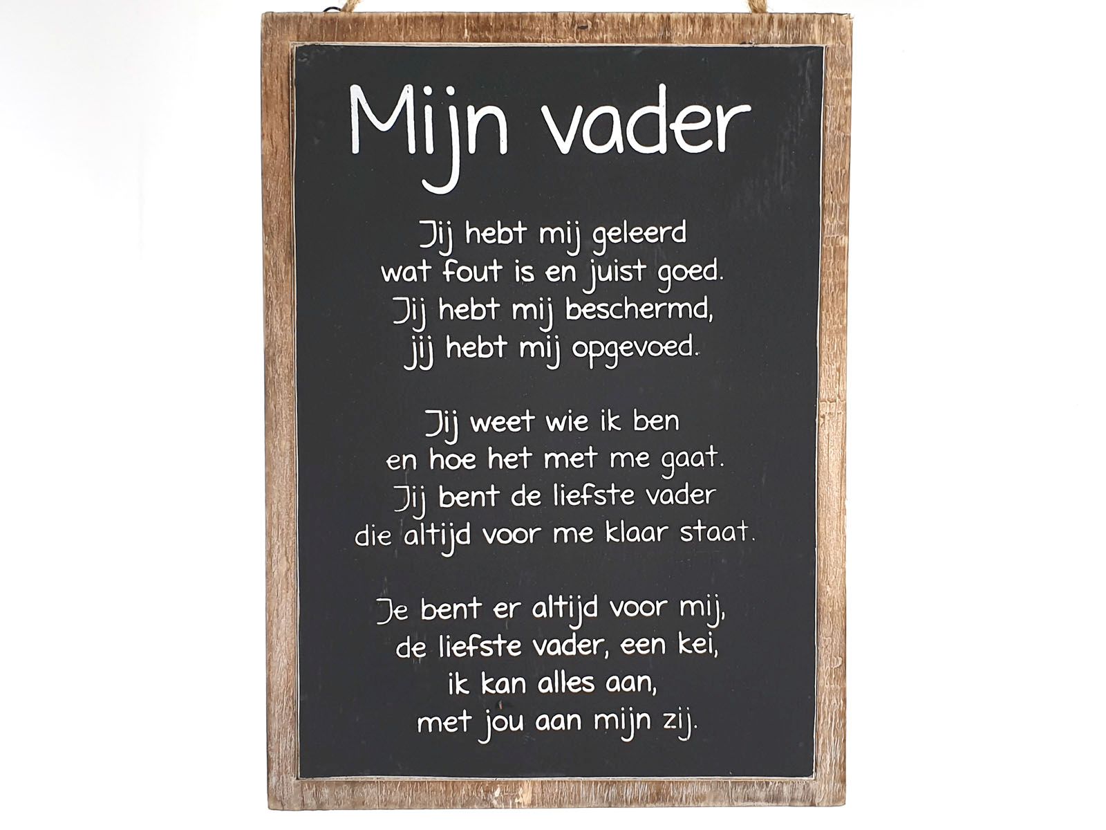 Tekstbord  Mijn Vader