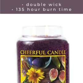 Velvet Fig geurkaars Cheerful Candle 2 lonten 680 gram