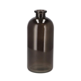 Bloemenvaas/siervaas Fles  Zwart 25 cm