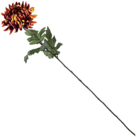 Kunstbloem Chrysant – Roest/Oranje (81 cm)