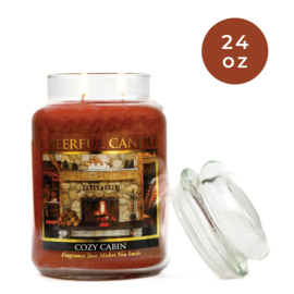 Cozy Cabin geurkaars Cheerful Candle 2 lonten 680 gram