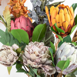 Kunstbloem Protea Royal – Oranje (66 cm)