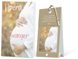 Hoera Zwanger Geurtasje - Wenskaart Incl envelop  12,5 x 8 cm