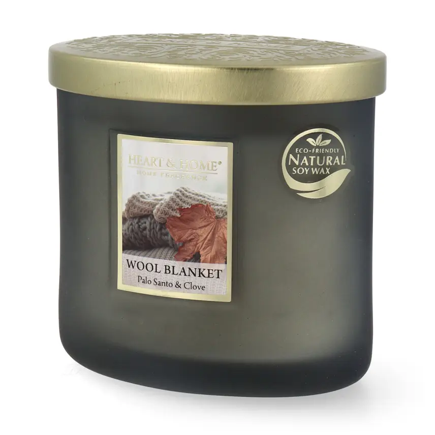 Wool Blanket Heart & Home® Ellipse geurkaars 220 g