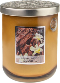 Sandelwood Vanilla  Heart & Home Veganistische soja-wasmix Geurkaars 340 gram