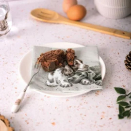 Wrendale Designs 20 Lunch Servetten papier 33 cm‘Growing Old Together’ (Spaniel & Labrador )