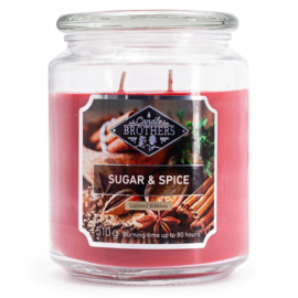 Sugar & Spice Candle Brothers  geurkaars  510 gram