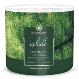Bergamot & Tea Leaves Goose Creek Candle® Aromatherapy 3 Wick 411 gram