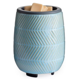 Blue Herrinbone Candle Warmers® Flip Dish geurlamp Elektrisch