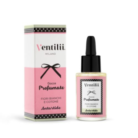 Geurolie Antartide (witte bloemen en katoen) Ventilii Milano 30ml