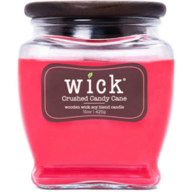 Crushed Candy Cane Colonial Candle Wick - Soja geurkaars houten lont 425 gram