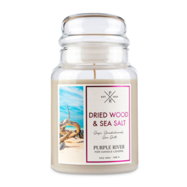 Dried Wood Sea Salt large Geurkaars Purple River