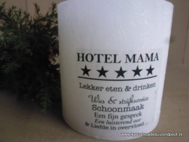 Witte Kaars  tekst Hotel Mama