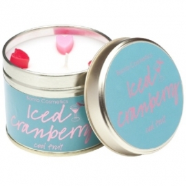 BomB Cosmetics Tinned Candle Iced Cranberry