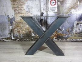 Tafel met X kruispoot 1x2 meter