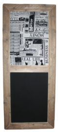 Krijt- en prikbord (70x165 cm)