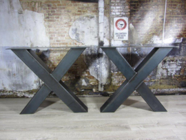 Industrieel tafelonderstel X-poot Zwaar (2 stuks)