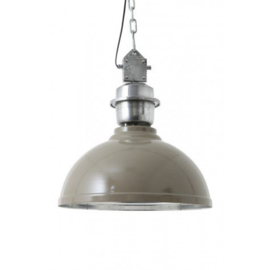 Hanglamp industriële lamp XL epoxy grijs (52cm)