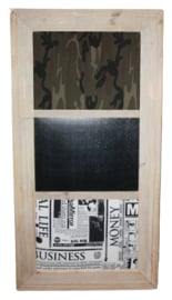 Prik- magneet- prikbord 65 x 125cm