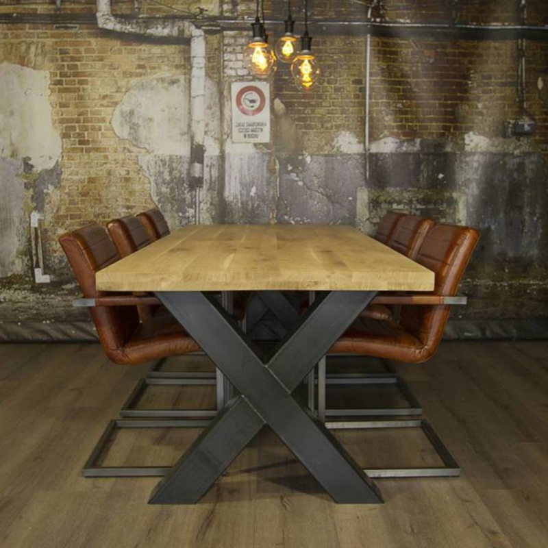 Verrassend Tafel met X kruispoot 1x2 meter | -Tafels met industrieel BL-46