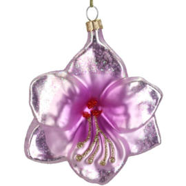 Kerst ornament 'Flower lily purple'