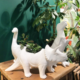 Dinosaurus plantenpot triceratops
